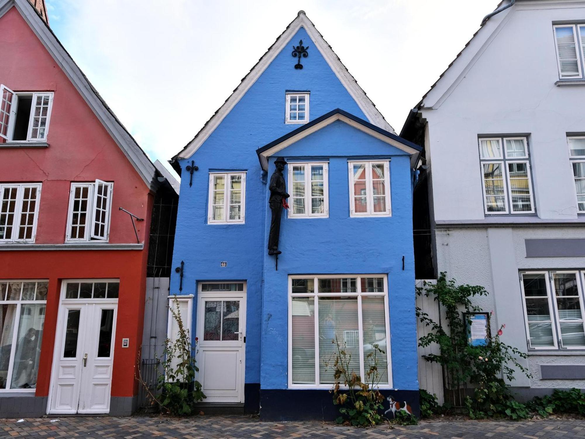 Hafenblick Ferienwohnung In Der Altstadt Mit Parkplatz Фленсбург Екстер'єр фото