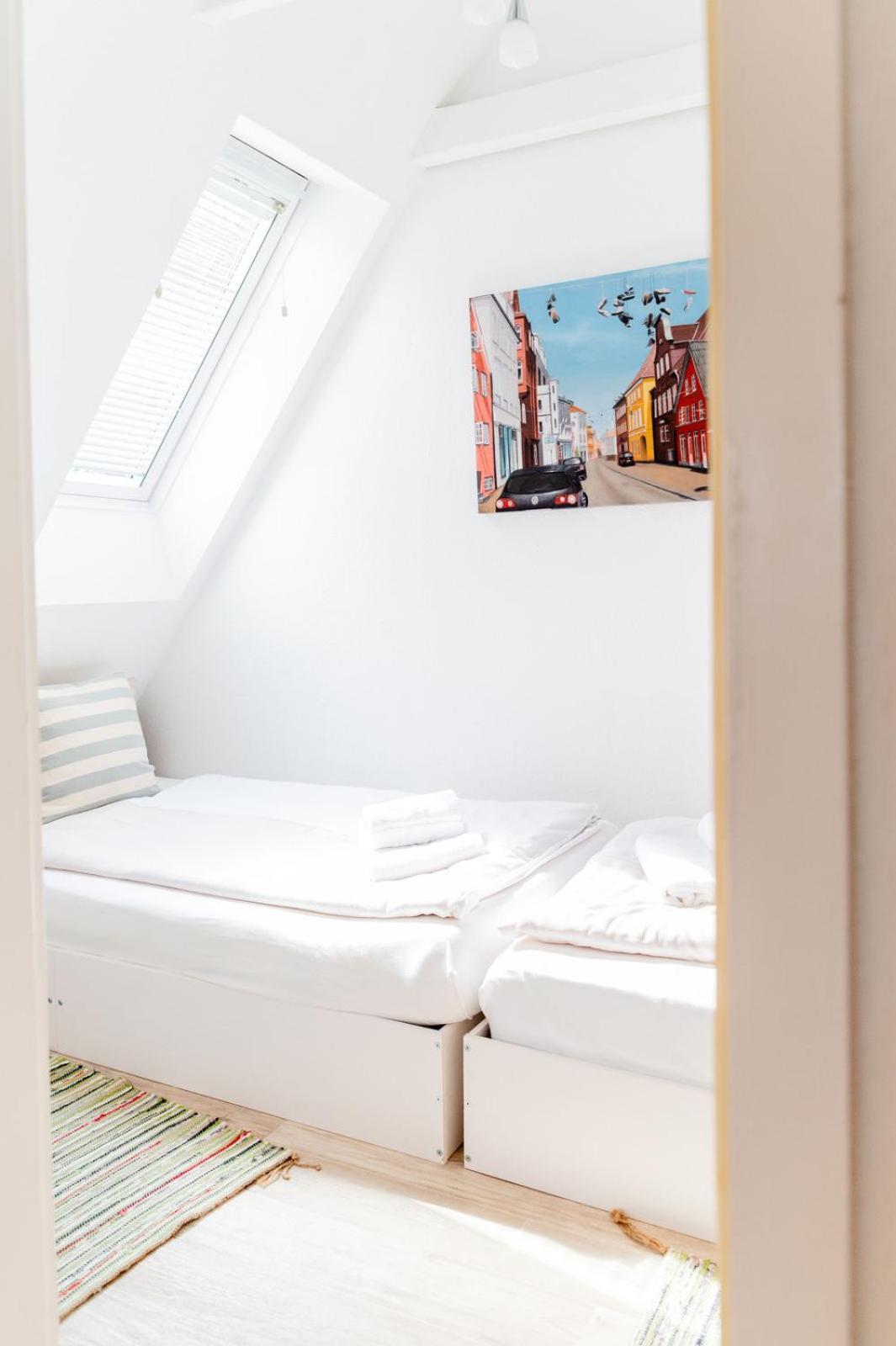 Hafenblick Ferienwohnung In Der Altstadt Mit Parkplatz Фленсбург Екстер'єр фото